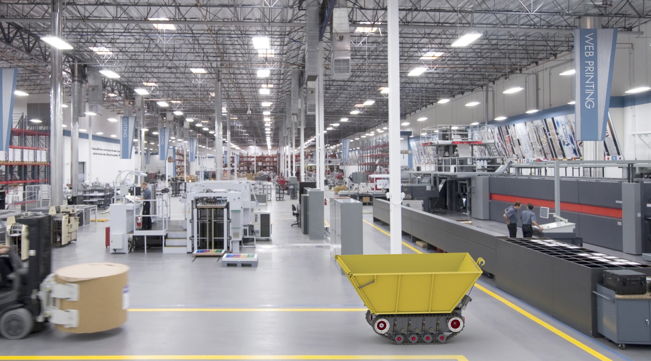 自动翻斗履带车